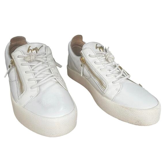 Giuseppe Zanotti Men’s Frankie White Low Sneakers Size 42 US 9 main image 3